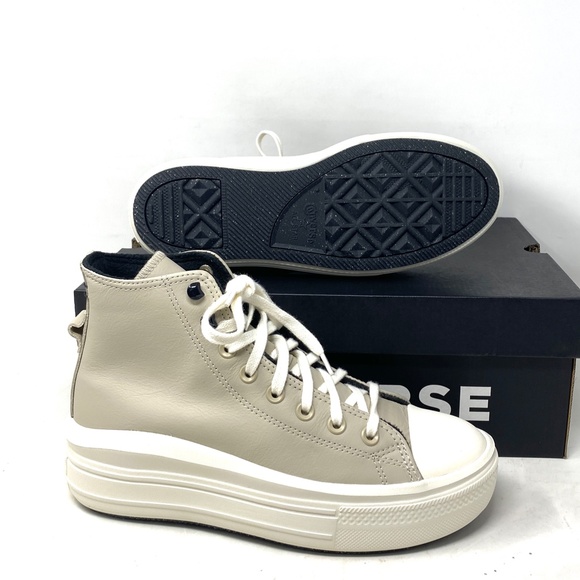 Converse Chuck Taylor Move Platform Shoes Casual Leather High For Women A07942C - Picture 3 of 10